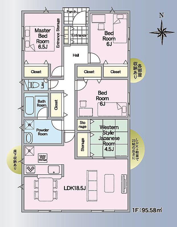２号棟　間取り