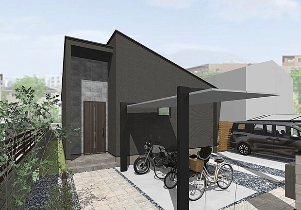 【◆平屋参考プラン(外観)◆】建物価格:1930万円
土地面積:198.34m2(59.99坪):実測
建物面積:70.38m2(21.28坪)