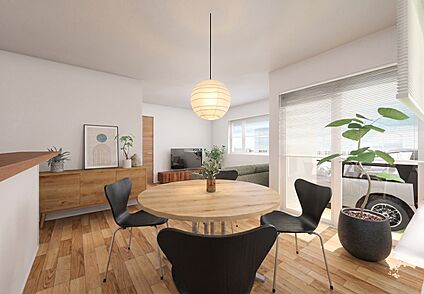 ◆ダイニング完成予想パース／2号地◆