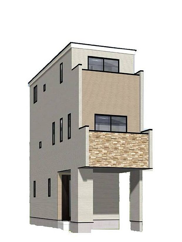 『完成イメージパース』
子育て世帯に嬉しい小・中学校徒歩約10分圏内!
お子様のお帰りも安心です