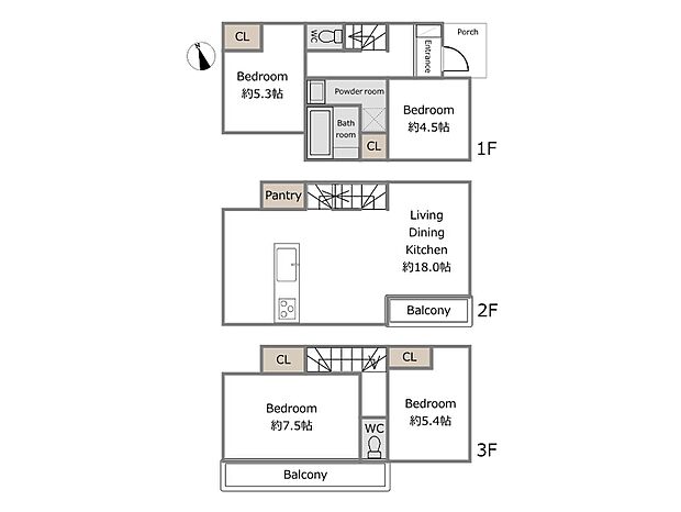 【E号棟参考プラン例】（建物込4830万円、土地面積85.59m2、建物面積95.21m2）
期間限定！建物フリープランに付き、お客様のご要望をお聞かせください！