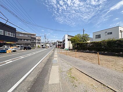 現地前面道路