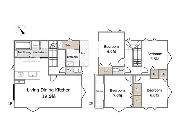 【参考プラン】建物込5980万円、土地面積117.63m2、建物面積104.54m2（期間限定！建物フリープランに付き、お客様のご要望をお聞かせください！）