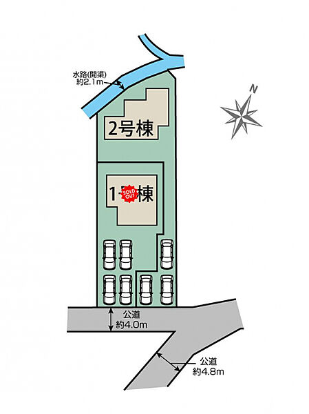 福岡市南区老司4丁目2棟　区画図