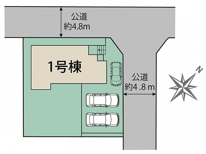 宗像市三倉1棟 区画図