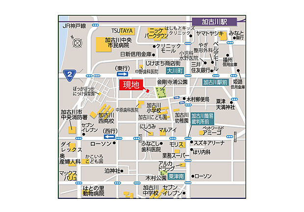 【ストークガーデン加古川III】JR加古川駅まで徒歩13分、自転車約5分!自由設計で細やかな対応で、理想の1邸をサポート!2号線から一歩入った立地で、沿線の商業施設利用やカー移動も便利な総3区画です。