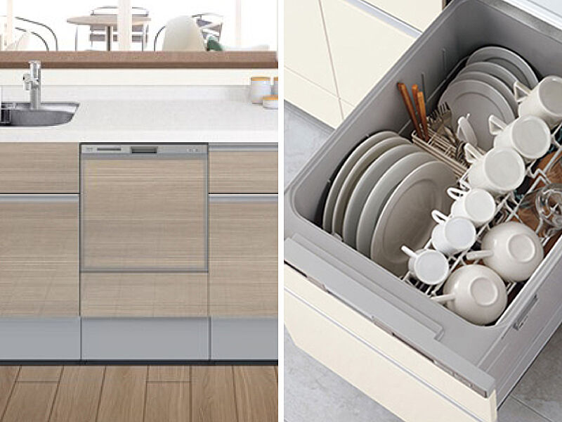 設備画像：食器洗い乾燥機　※各メーカーの仕様に準じます