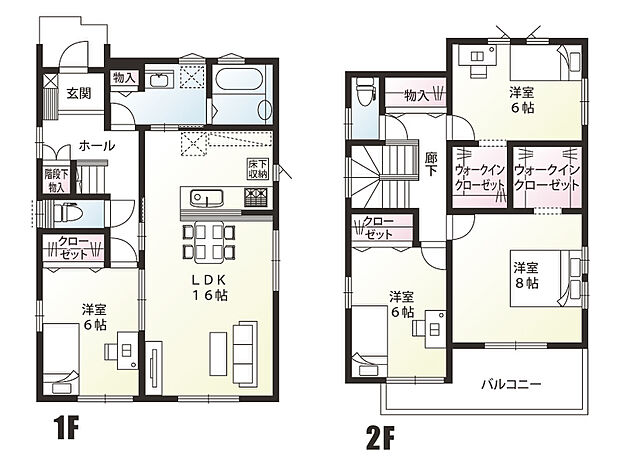 桶川市上日出谷南1丁目 3区画 3号棟 間取り図