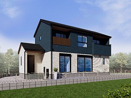 【1号棟：外観イメージ】