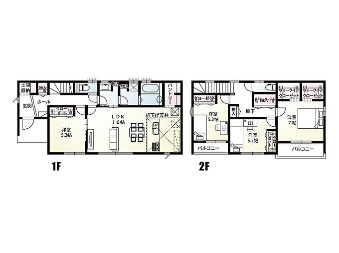 【1号棟:間取り図】