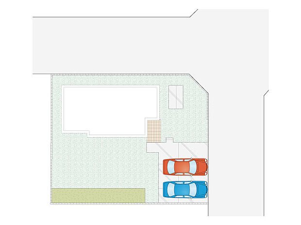 【【全体区画図】】北東角地!土地70坪超でお庭や駐車スペースもしっかりと確保。
前面道路はゆとりのある幅で、お車の出し入れもスムーズに行えます♪