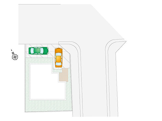 【3LDK】お車2台駐車可能です！
時間を有効活用できる宅配ボックス付き♪