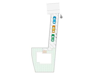 駐車台数３台可能です！陽当たりよく、静かな環境ですので、小さなお子様も庭で楽しく遊べます。 