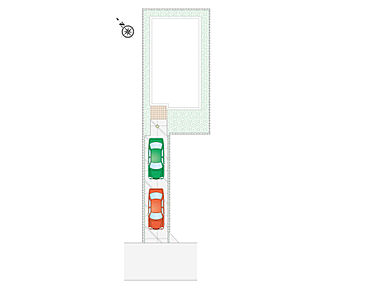縦列駐車2台可能です！
時間を有効活用できる宅配ボックス付き♪
 
