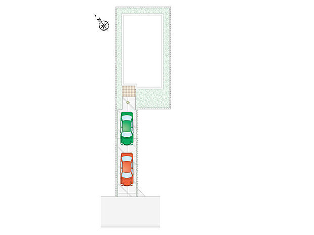 【4LDK】縦列駐車2台可能です！
時間を有効活用できる宅配ボックス付き♪
