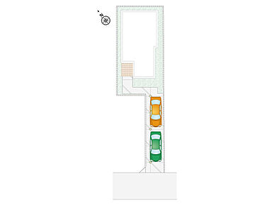縦列駐車2台可能です！
時間を有効活用できる宅配ボックス付き♪
 