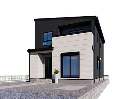 【1号棟　建物外観イメージパース】