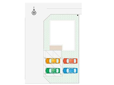 土地面積 約58坪。ファイブイズホームの物件には外水道が付いている為、お子様用のプールに水を張ったり洗車をする際にも役立ちます。 