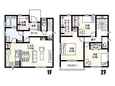 家族の対話を育むリビング中心の工夫された間取り設計。広々とした室内空間と充実の収納で、すっきり暮らせる3LDK 