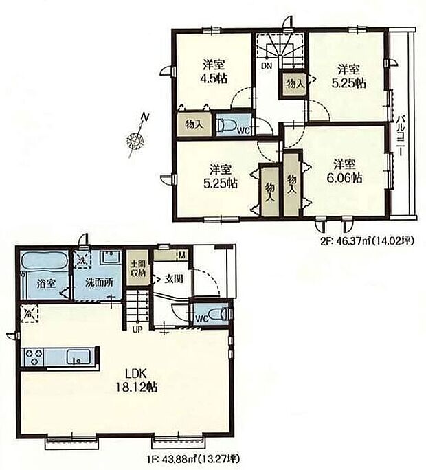 (B号棟)、価格7890万円、4LDK、土地面積93.46m2、建物面積90.25m2