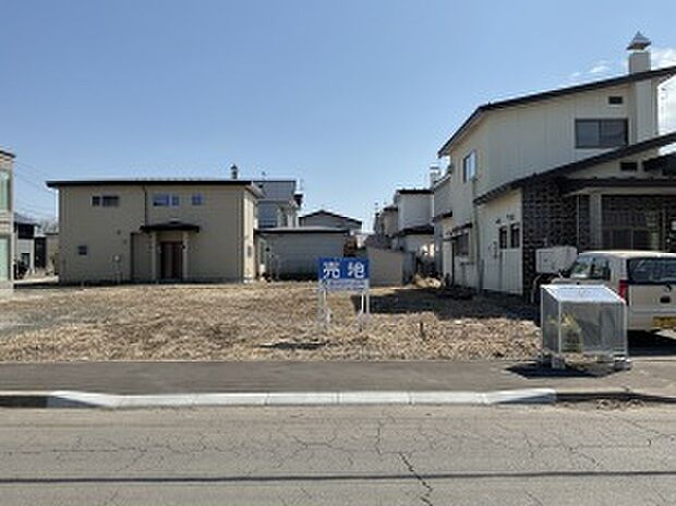 【区画3】50.02坪の整形地!前面道路が11mあり、冬道も安心です♪(2026年3月撮影)