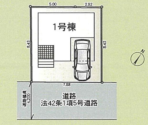 ☆全体区画図☆
ビルトイン車庫ございます。
朝から夕方まで、陽だまりの中で暮らす邸宅。