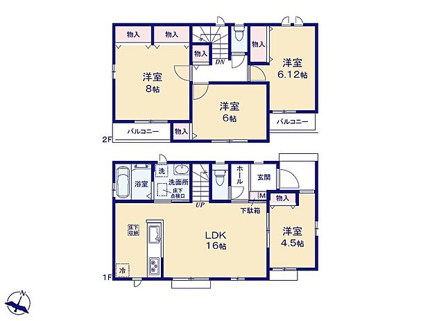 (B号棟)、価格4190万円、4LDK、土地面積118.39m2、建物面積95.23m2