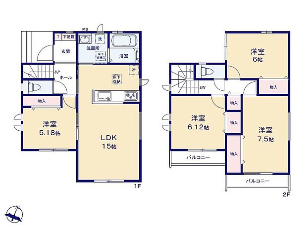 (Ａ号棟)、価格4690万円、4LDK、土地面積95.64m2、建物面積102.03m2