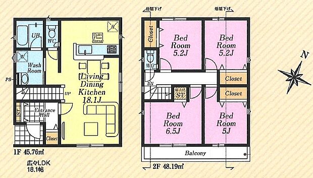 価格3380万円、4LDK、土地面積99.15m2、建物面積93.95m2