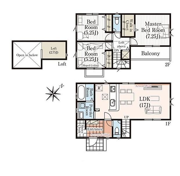 (1号棟)、価格5398万円、3LDK、土地面積88.44m2、建物面積87.56m2