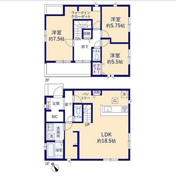 価格4799万円、3LDK+S、土地面積130.26m2、建物面積102.67m2 