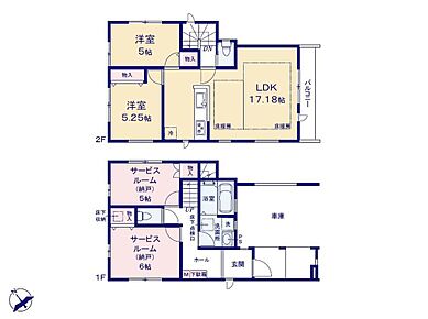 2階リビングにすることで、陽当たりを良くし、人目も気にならずプライバシーを確保することが出来ます。
対面式キッチンですので、お食事の準備をしながらご家族との会話を楽しめます。 
