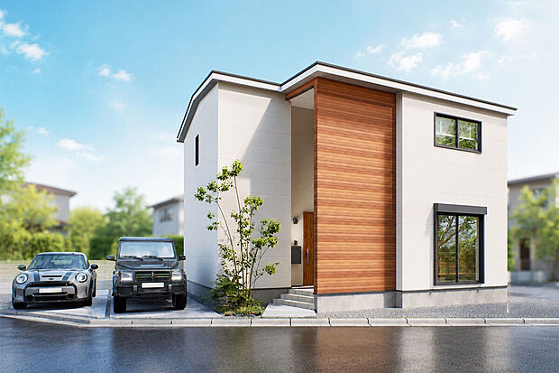 モデル先行建築中♪お気軽にお問い合わせください!/1号地完成予想パース