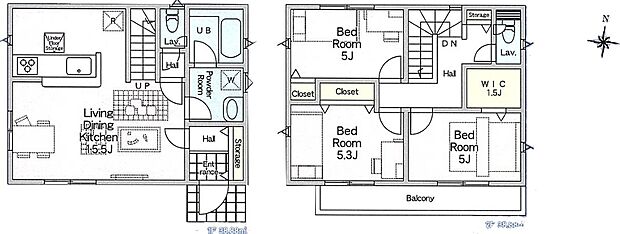 (2号棟)、価格4580万円、3LDK、土地面積112.65m2、建物面積77.76m2