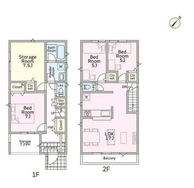 (1号棟)、価格3980万円、3LDK+S、土地面積87.54m2、建物面積100.43m2