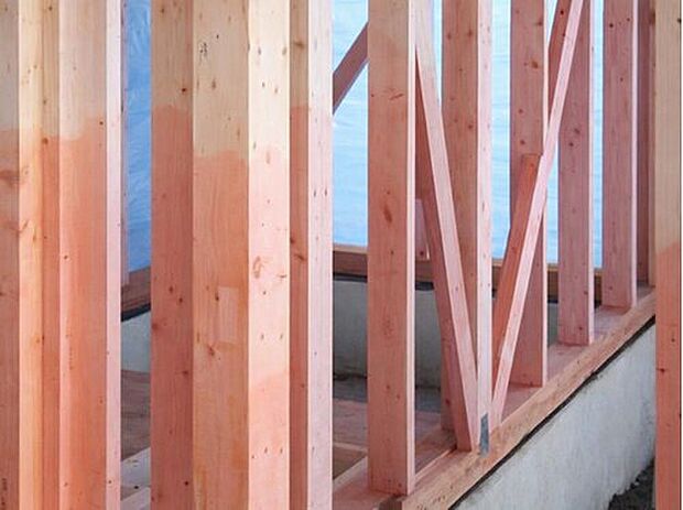 【防蟻処理】シロアリの侵入・被害を防ぐための処置。　予防駆除剤などを使用し、木造住宅へのシロアリ被害を防ぎます。

