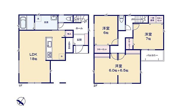 (2号棟)、価格4080万円、3LDK、土地面積106.12m2、建物面積108.94m2