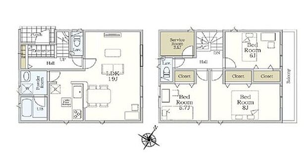 【3LDK+S】☆全室収納スペースを設置☆
お子様の成長と共に増えていく荷物も楽々しまえる収納力!
納戸もあるので、衣類だけでなく、鞄などの小物からスーツケースやレジャー用品などの大きな物までたっぷり収納できます♪