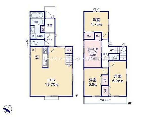 【3LDK+S】☆リビングイン階段を設置☆
家族がリビングで顔を合わせる事で会話も増え、ますます家族の絆も深まりますね♪