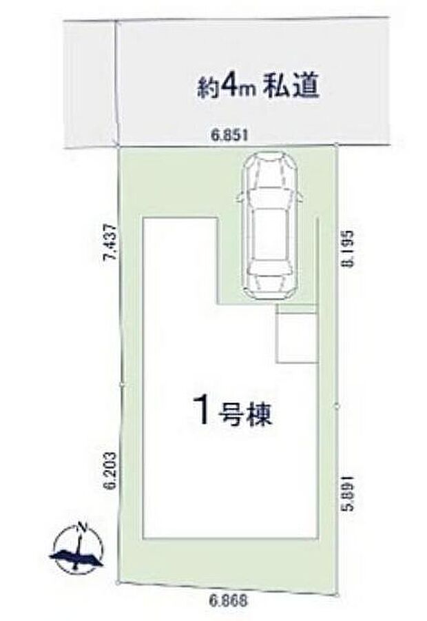 【全体区画図】小学校が徒歩3分の安心環境に、周辺には商業施設が徒歩10分圏内で住環境良好です♪駐車スペース完備♪ぜひ一度ご覧下さい!