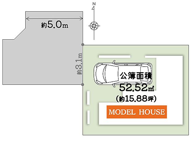 【土地図】前面道路幅約5.0mで駐車もスムーズ◎■【関目東小徒歩8分】■4沿線利用可能!生活のしやすいロケーションです◎
