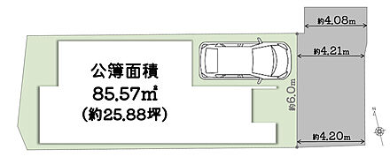 ＼ 4/18価格変更しました！ ／
東側 約4.08～4.21ｍ(幅員)/通路 