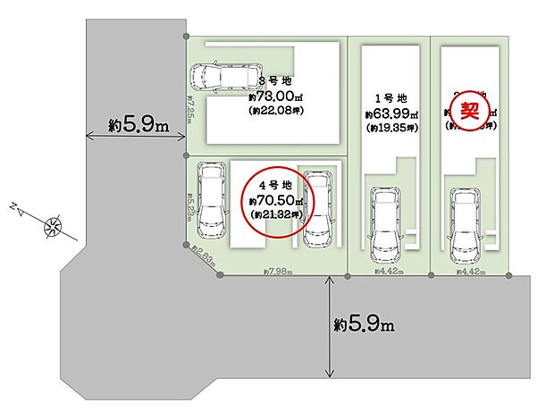 \ 全4区画の分譲地×ファミリー層にも人気エリア◎/
■分譲地なのでセキュリティー面も安心です!