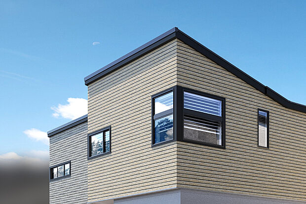 【邸宅感を際立たせるスクエアのフォルム】スクエアの美しいフォルムがモダンな雰囲気を演出し、気品と邸宅感を際立たせます。