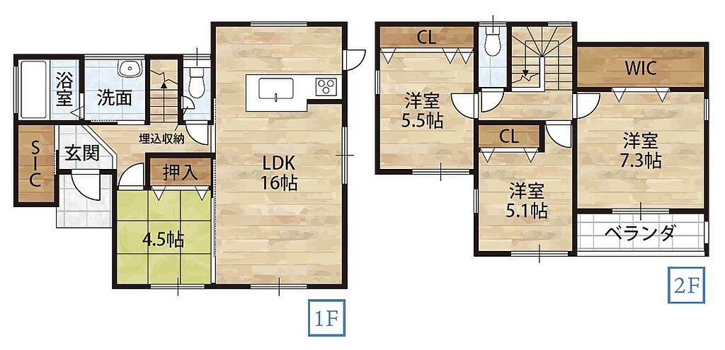 6号地間取り図