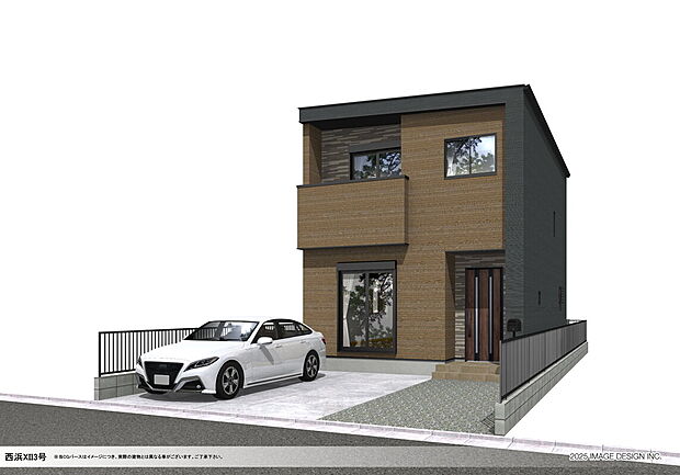 【3号地外観完成予想図】