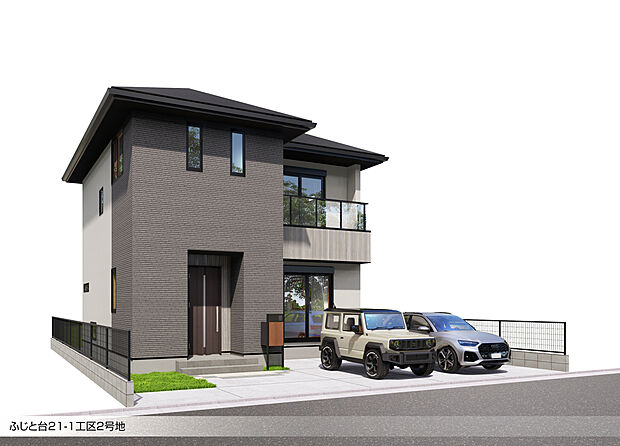 【2号地外観完成予想図】
