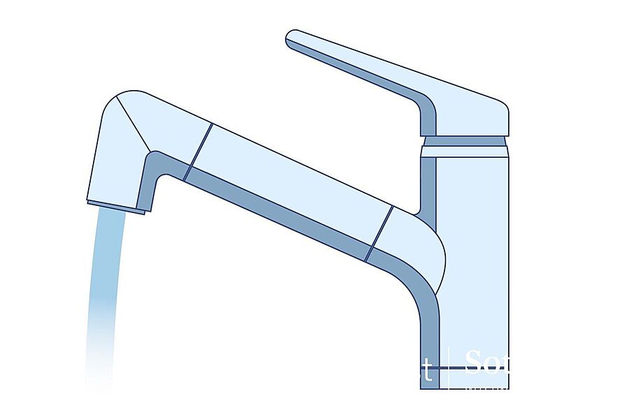 ■浄水器■スタイリッシュな、浄水器一体型水栓です。水栓にシャ