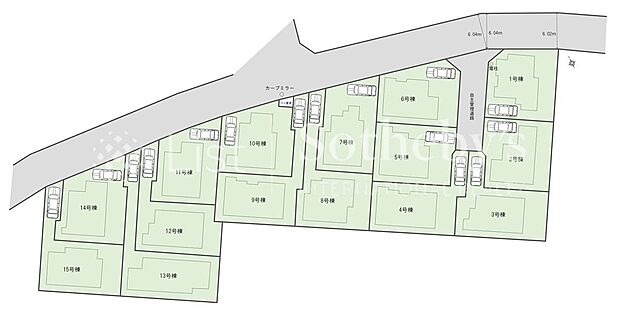 【全体区画図】※図面と異なる場合は現況を優先。