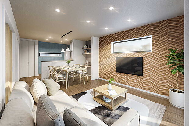 アクセントクロスを取り入れたお洒落な内装で、毎日の暮らしに彩りと心地よさをプラス。お気に入りの空間で過ごす時間が、もっと特別なものになります。
